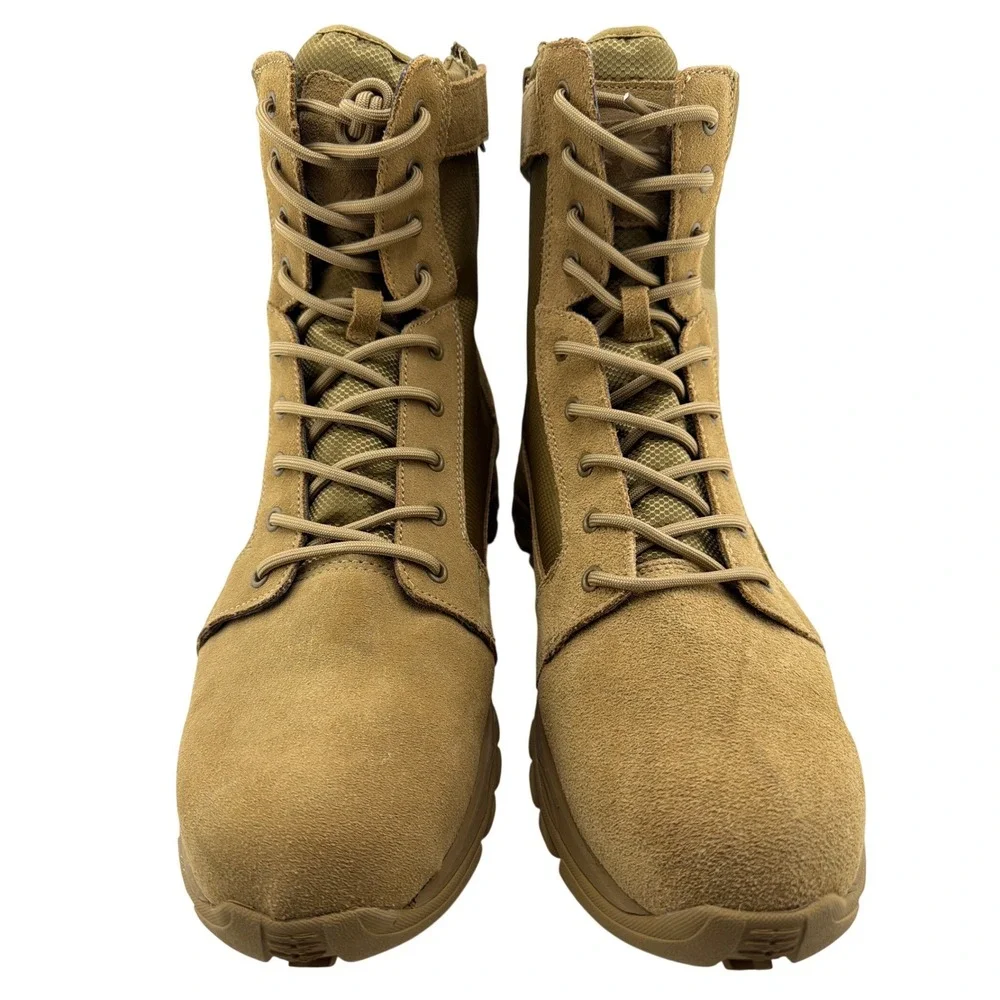 Bates‎ Tactical Boots Mens 14 Brown NIB Side Zip Suede E06511 Military Outdoor